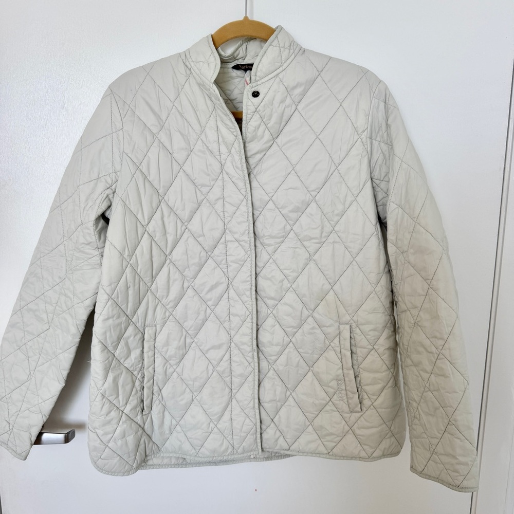 Barbour Rae Loch Quilted Jacket Sz 14 US Women’s Lightweight Summer Tartan